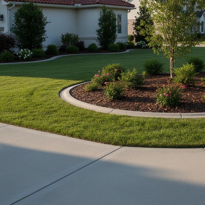Concrete Curbing Vs. Plastic Or Metal Landscape Edging